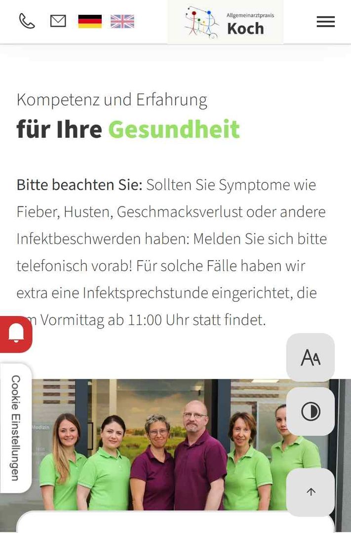 Hausarztpraxis Mathias Koch | Handy