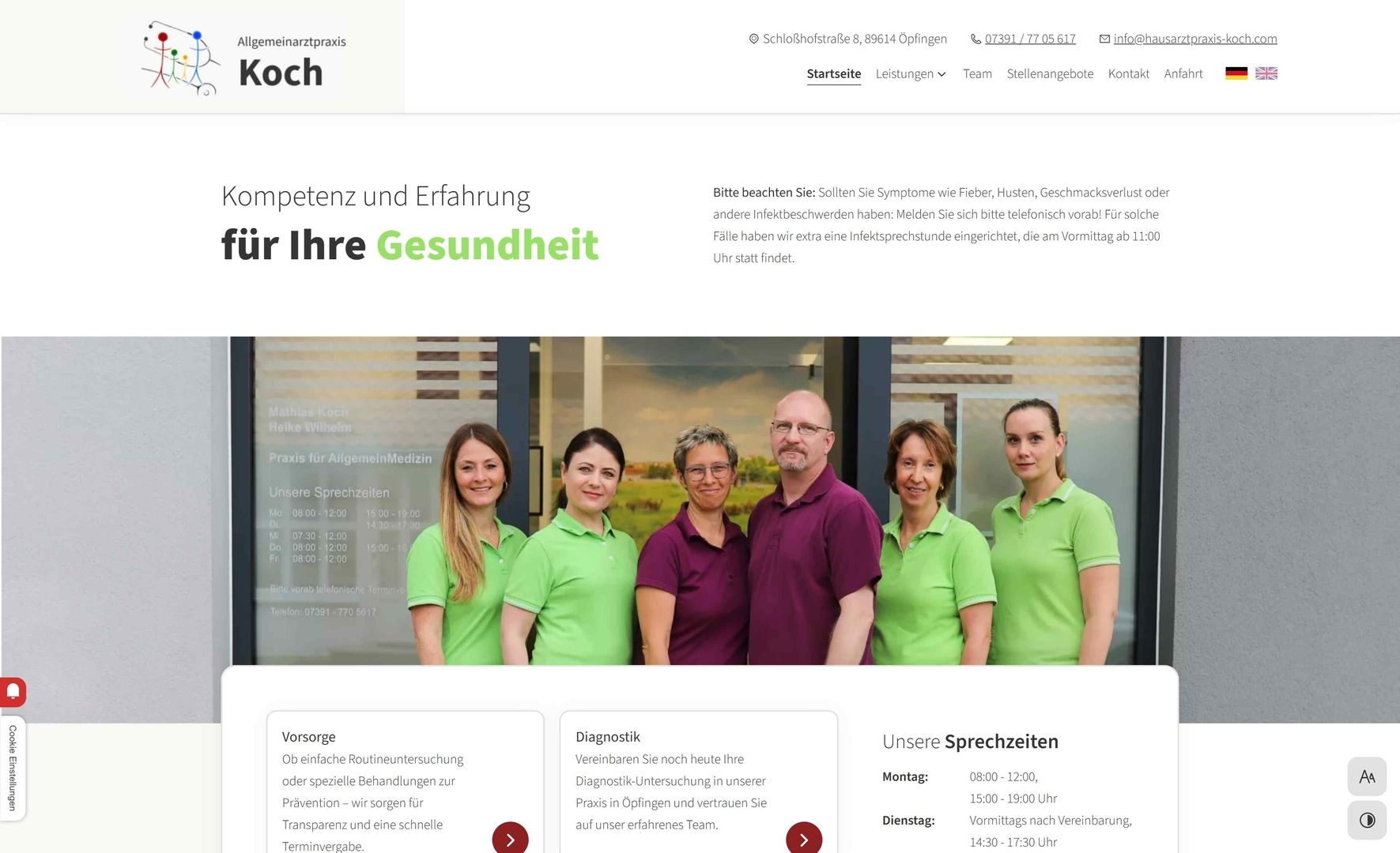 Hausarztpraxis Mathias Koch | Desktop